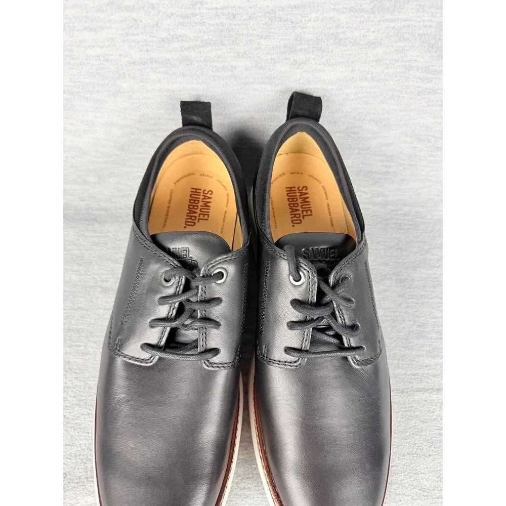 Samuel Hubbard Rafael Lace Up Shoes Mens 9.5 M Black Leather Sneakers